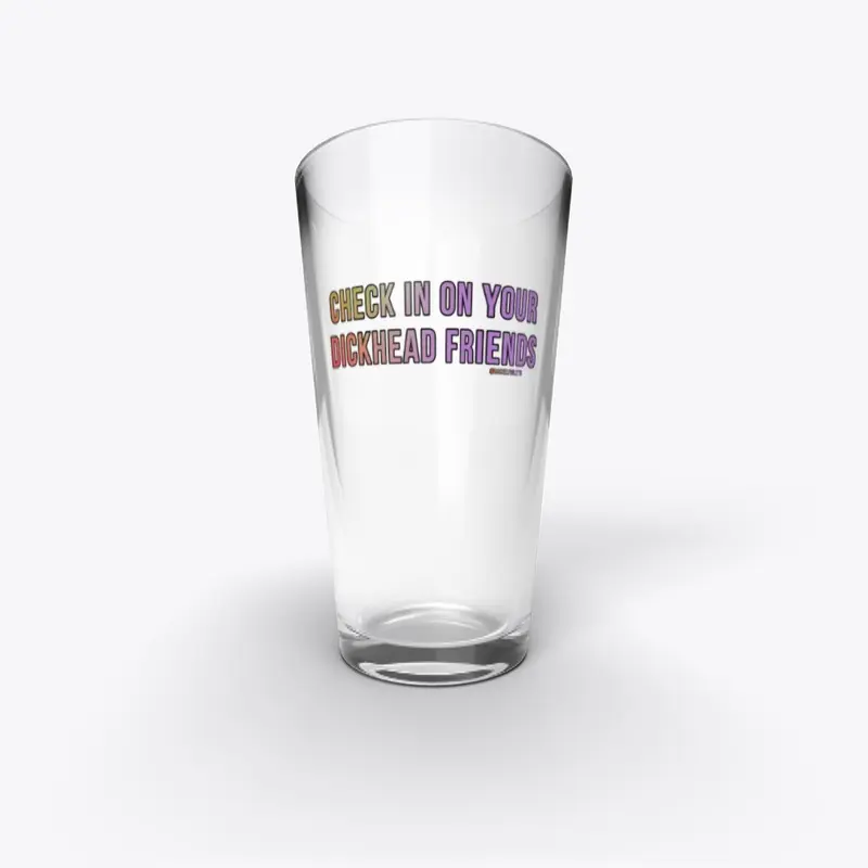 Check In Pint Glass