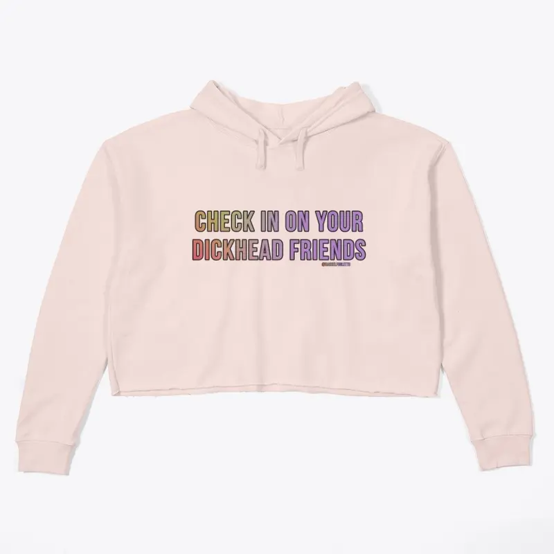 Check In Crop Hoodie 